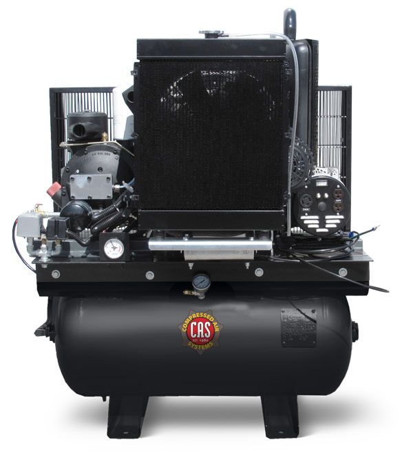 40 cfm Gas or Diesel Rotary Screw Compressor/Generator